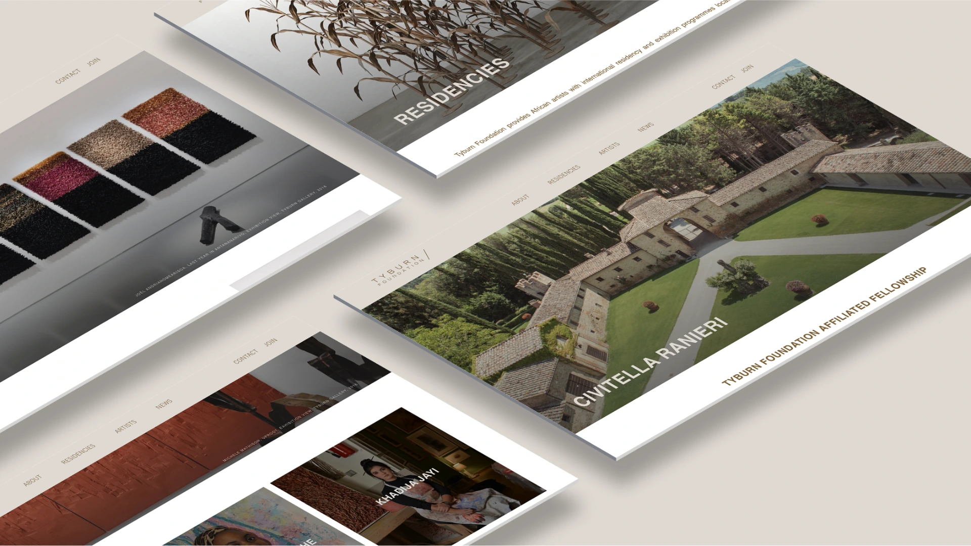 tyburn foundation, art gallery web design